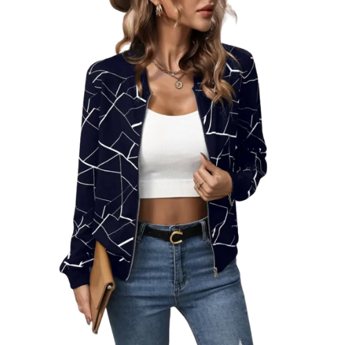 Maja ™ | Trendy geometrisk jakke