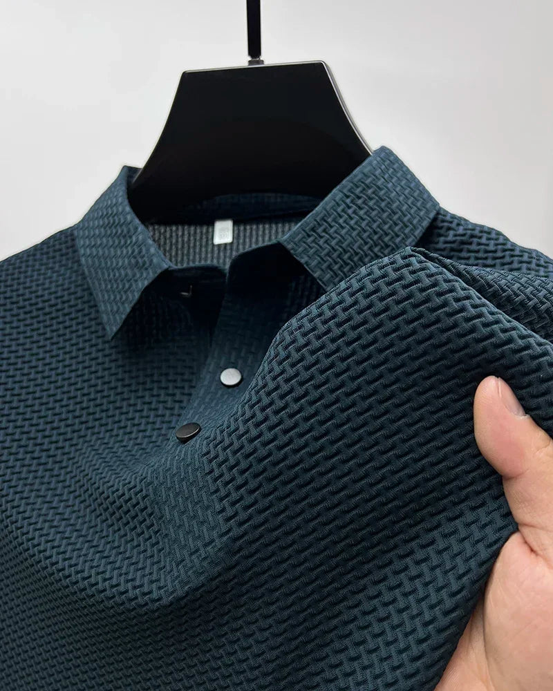 Sjurd | Waffle Ice Silk Polo Shirt