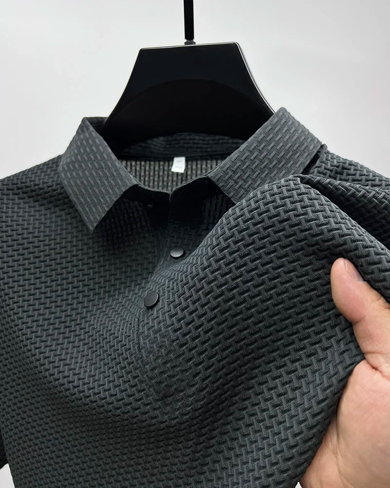 Sjurd | Waffle Ice Silk Polo Shirt