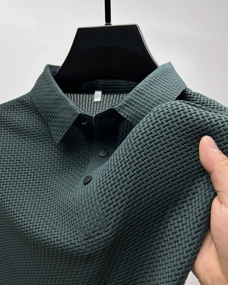 Sjurd | Waffle Ice Silk Polo Shirt