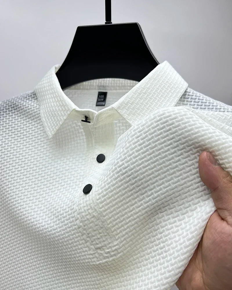 Sjurd | Waffle Ice Silk Polo Shirt